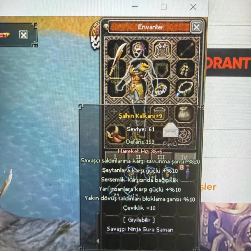  NINJALIK 9 ELİT ŞAHİN KALKAN